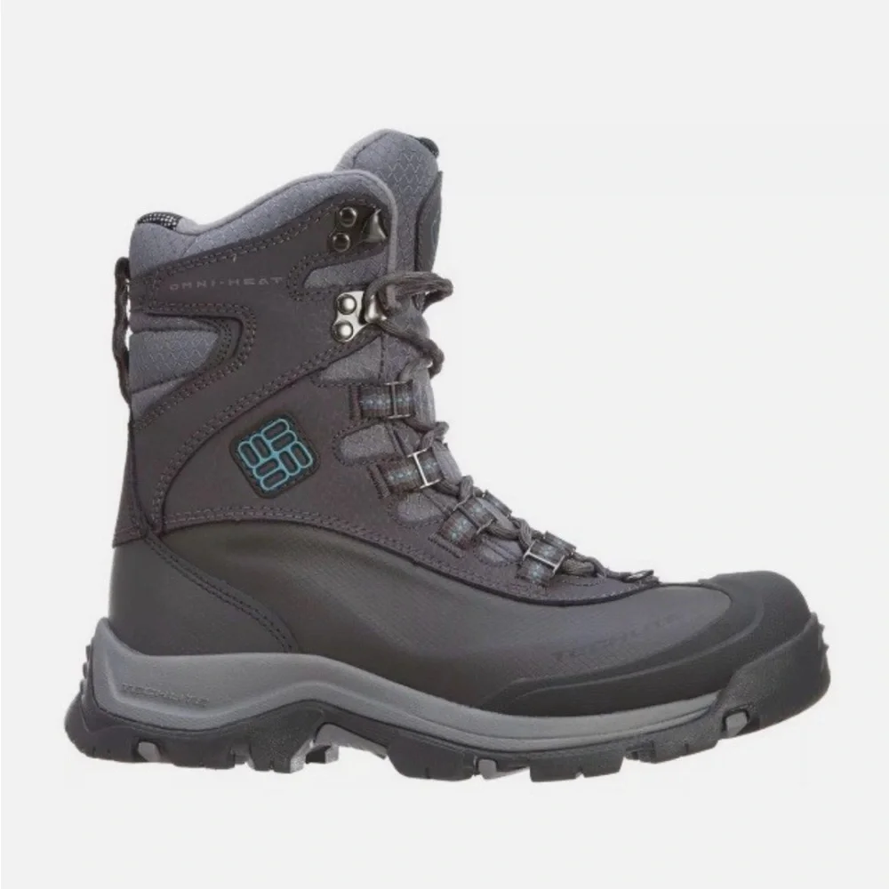 COLUMBIA BUGABOOT Plus III OMNI-HEAT Women’s Waterproof Winter Boot Shale Aqua 9